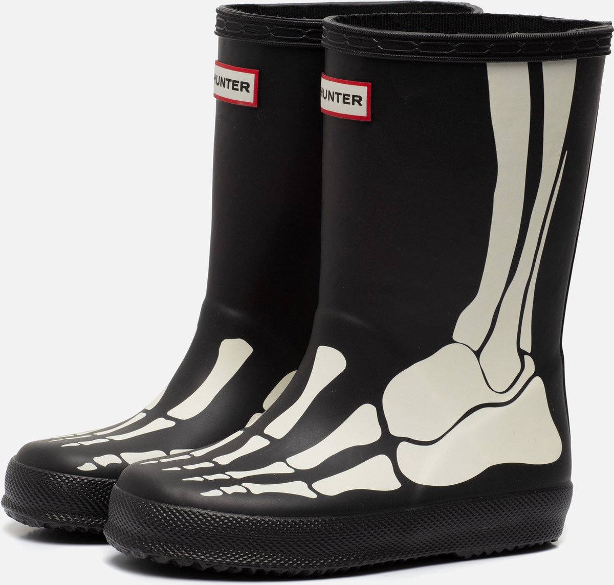 Hunter Skeleton Regenlaarzen zwart Rubber - Maat 23