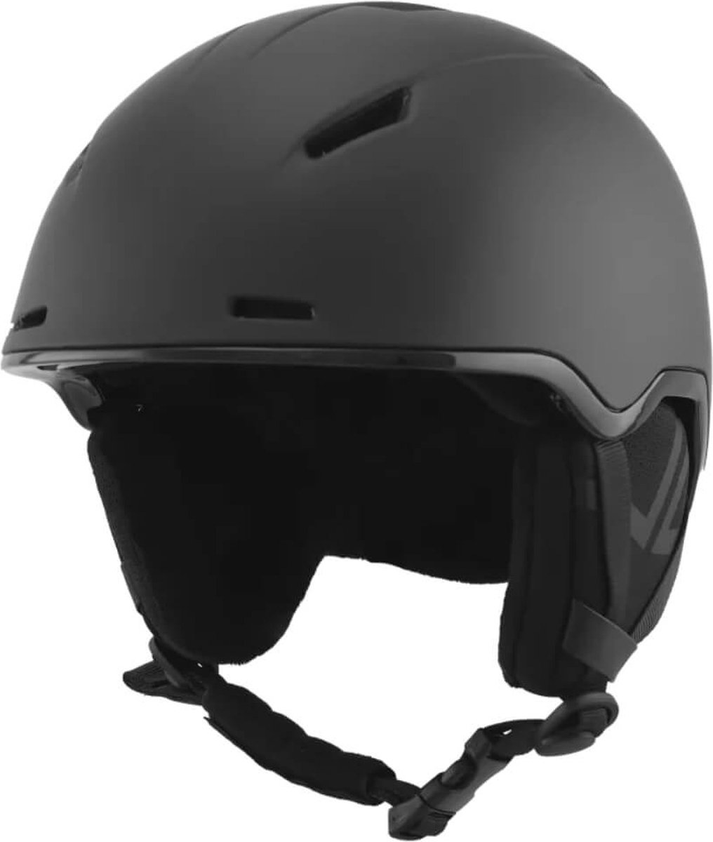 Slokker Mondo Skihelm | Black Soft Touch | Maat: 54 - 56 cm
