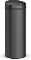 Bol.com Bayt Prullenbak - Prullenbak 50 Liter - Prullenbak met Sensor - Vuilnisbak - Afvalbak - Afvalemmer - Zwart aanbieding