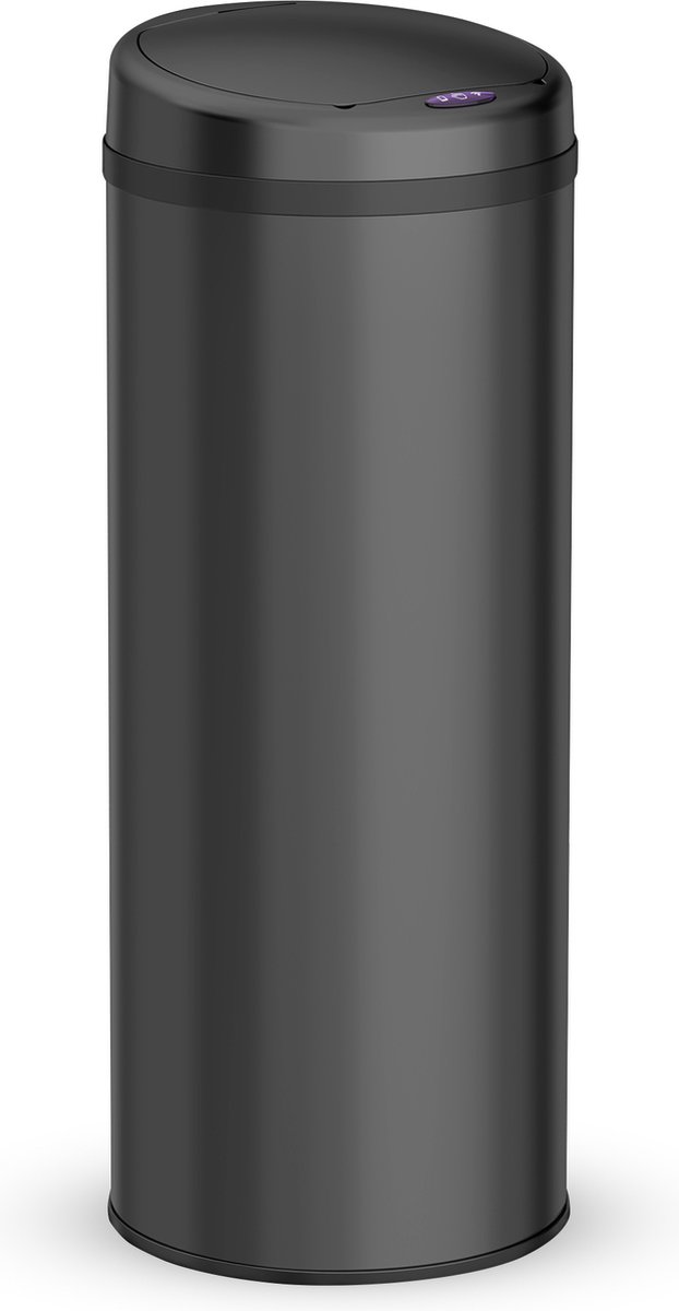 Goedkoopste Bayt Prullenbak - Prullenbak 50 Liter - Prullenbak met Sensor - Vuilnisbak - Afvalbak - Afvalemmer - Zwart