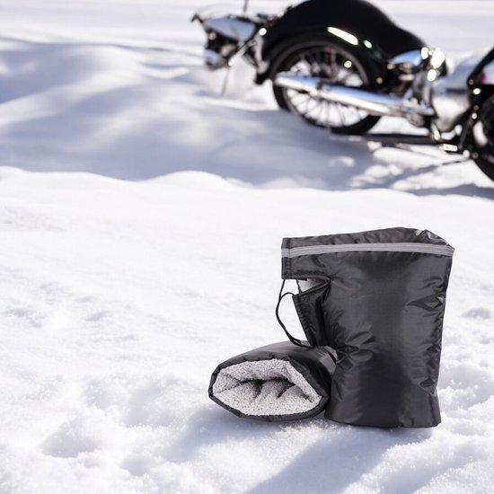 Manchons pour les mains – Zwart – Mitaines de vélo Extra rembourrées – Convient pour les Vélo, Moteurs et scooters – Chauffe-mains – Manchons de cyclisme – Gants de scooter