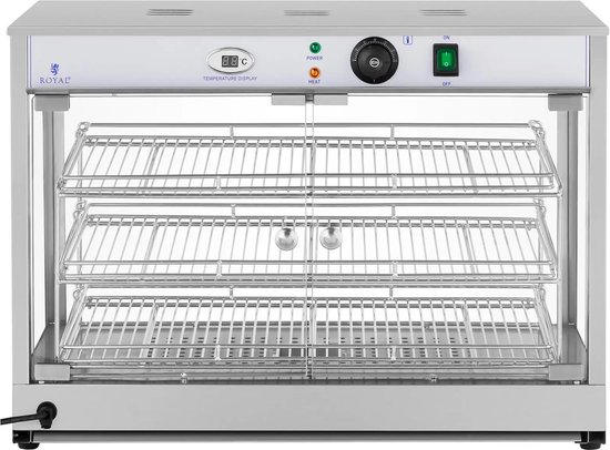 Warmhoudvitrine- 1.200 W - LED display - Royal Catering — afbeelding 2