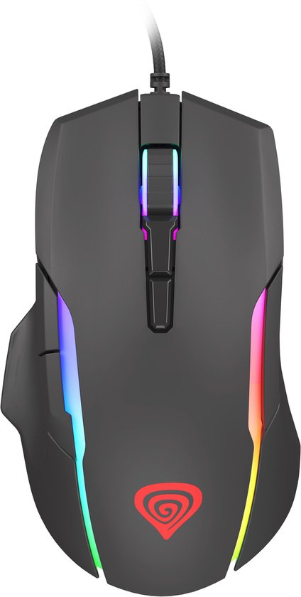 Genesis - NMG-1572 - Xenon 220 – Stille RGB Gaming Muis – 6400 DPI – 7 Programmeerbare Knoppen