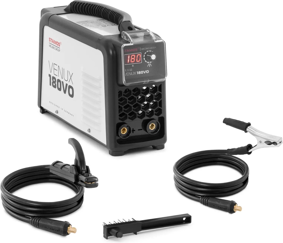 Stamos Germany - Elektrodenlasapparaat - 180 A - 60% inschakelduur - IGBT - Anti-stick - Hot Start