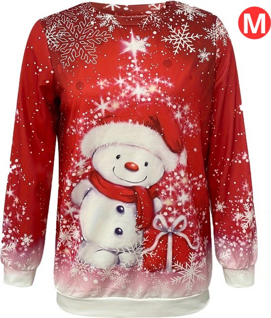 Bovista Kersttrui - Dames - Foute Kersttrui - Christmas Sweater - Kerst Sweater - Christmas Jumper - Pyjama - Pullover - Maat M