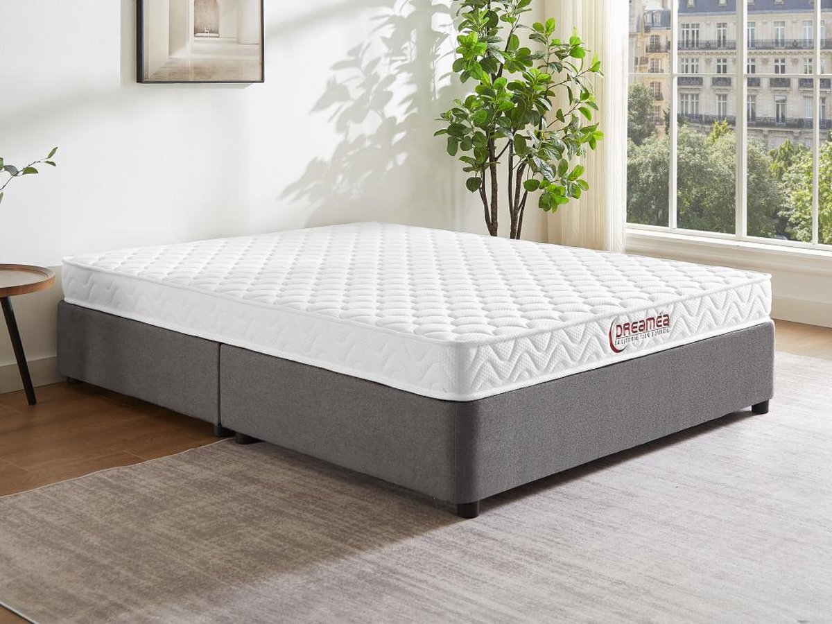 Vente-unique Matras 140 x 190 cm met vormgeheugen dikte 15 cm - PELOPS van YSMÉE L 190 cm x H 15 cm x D 140 cm Wit