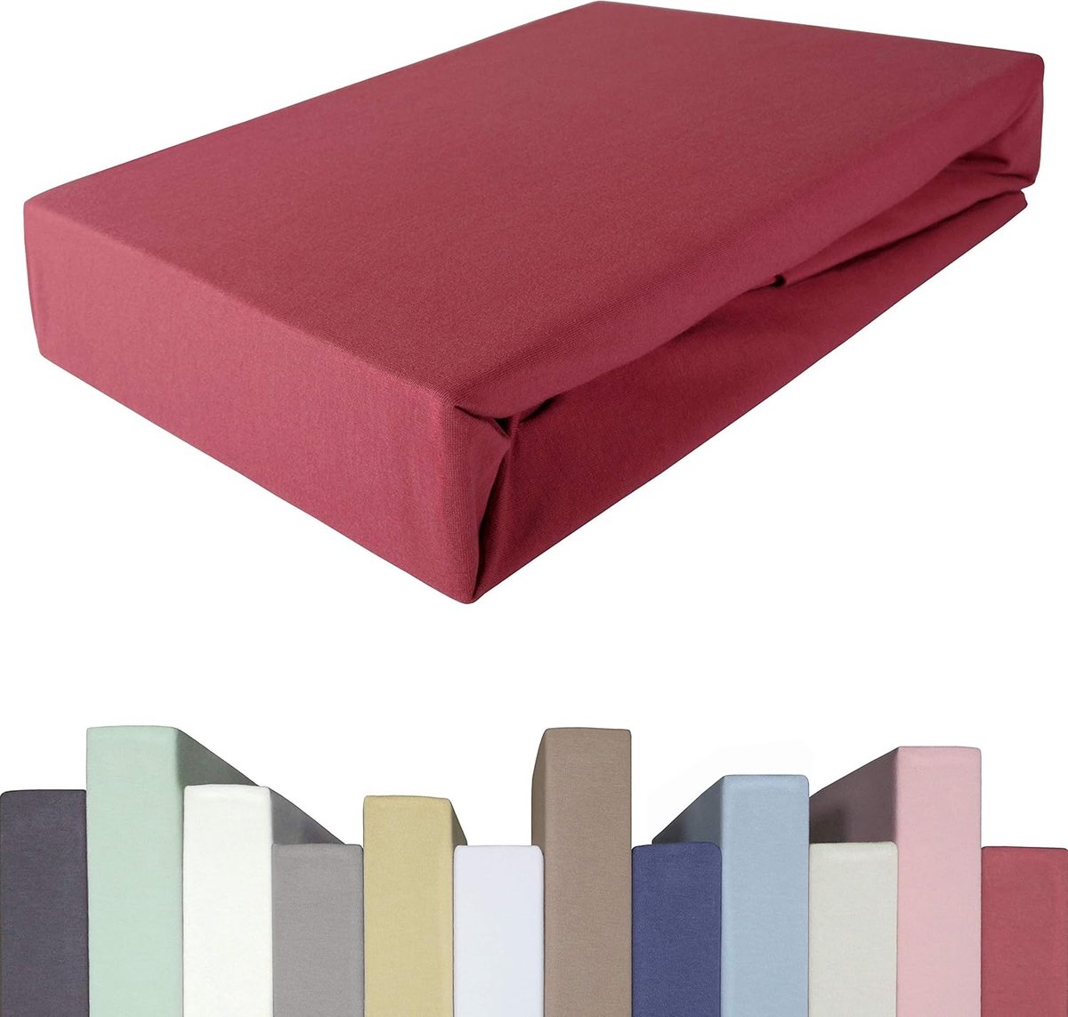 JGS® - Premium Katoenen Hoeslaken voor Boxspring en Matrassen tot 40 cm Hoogte, Beschikbaar in Diverse Maten en Kleuren