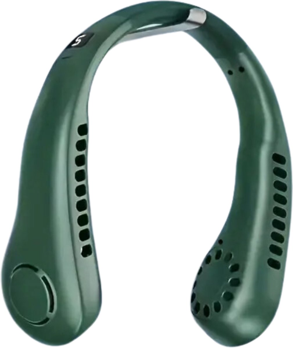 Bovista Nekventilator - Draagbare Gezichtsventilator - Neck Fan - Met Koeling - Hals - Hoofd - Groen