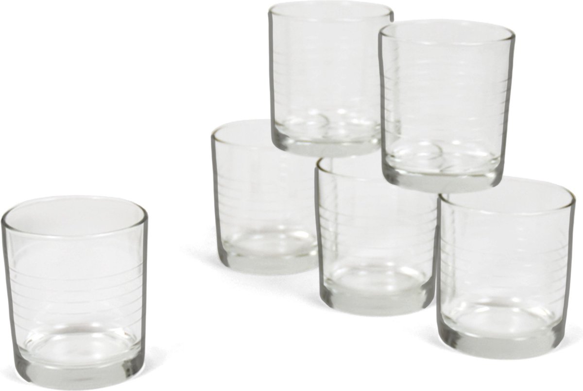 Bormioli Drinkglazen - 6 stuks - transparant - glas - 240 ml - Glazen - Drinkglas/waterglas/tumblerglas