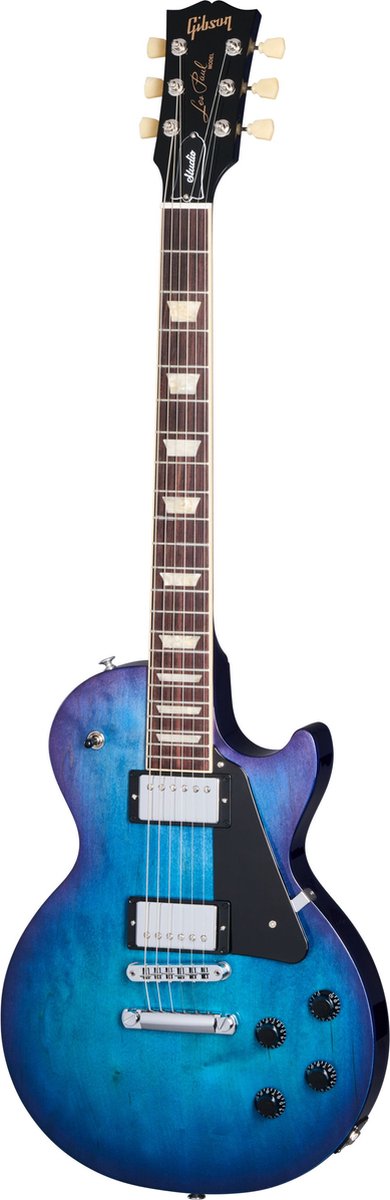 Gibson Les Paul Studio Blueberry Burst elektrische gitaar met softcase