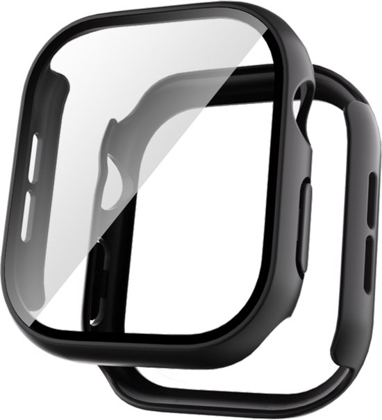 Foto: Ep goods full cover hoesje screen protector geschikt voor apple watch series 10 46mm hardcase protection zwart