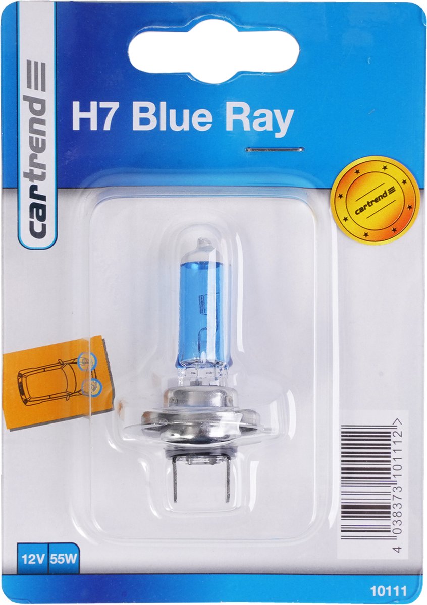 H7 12V 55W Blauwe Straal Licht