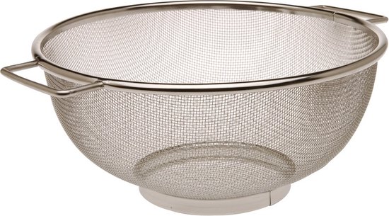 RVS keuken vergiet/zeef 23 cm