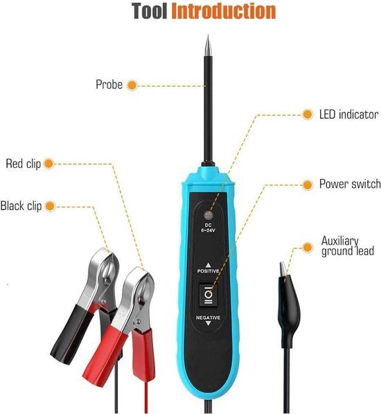 Foto: Electric circuit tester car diagnostic tool with led light 6 24v for automotive rv hunting