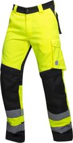 Pantalon de travail Hi visibilité Ardon Signal+ | Jaune/noir fluorescent | Taille 48 (32/32) | Classe de réflexion 1