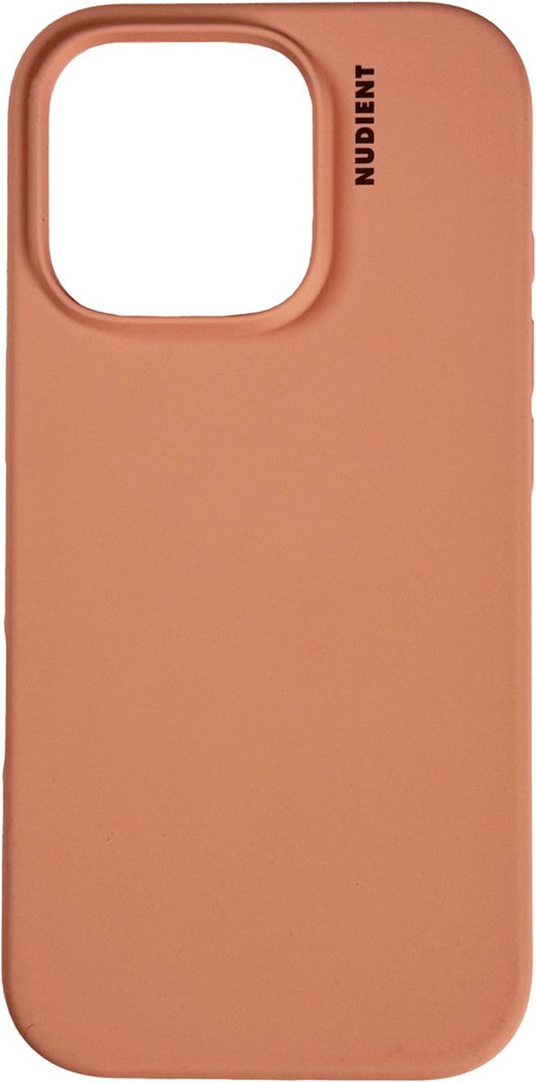 Nudient Base Case geschikt voor iPhone 16 Pro Max Peach - Oranje