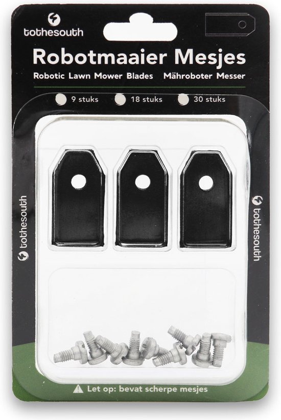 To the South® Universele Robotmaaier Mesjes geschikt voor o.a. Gardena en Husqvarna Robotmaaiers - Black Coated - 30 stuks van To the South — afbeelding 5
