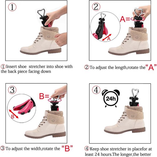 thumbnail: Exshoiu Schoenspanner Voor Brede Voeten – 1 Paar Verstelbare Stretchhulzen Voor Hoge Wreef En Laarzen