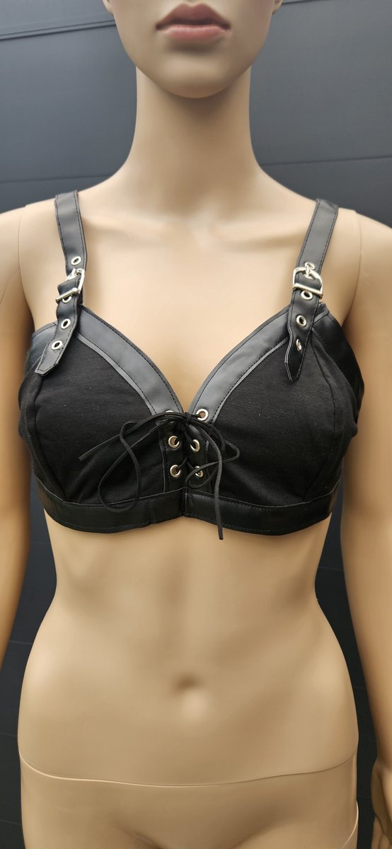 Goedkoopste Verstelbare Steampunk Top met Veterdetail - 3XL (Cup 95 B/C