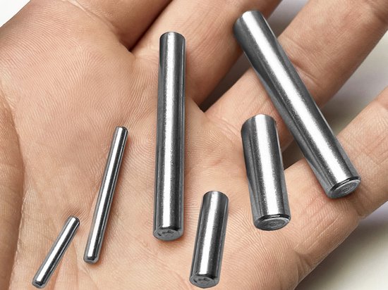 Set de 30 tiges/goupilles cylindriques (6,0x50 mm, acier inoxydable 304)
