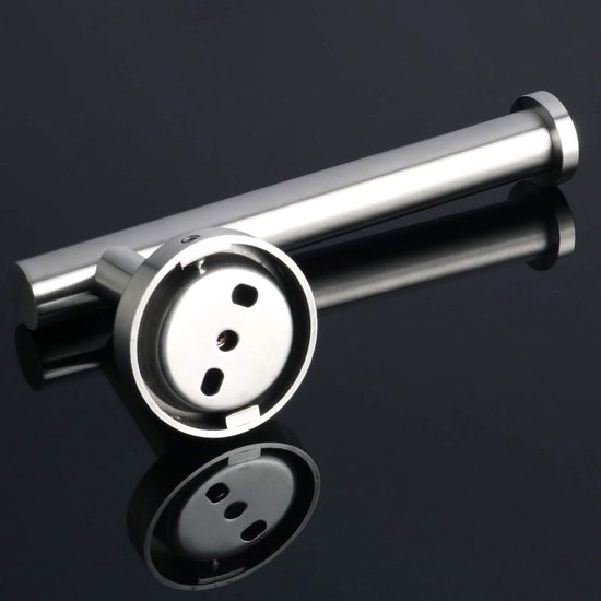 Inbouw Toilet Reserve Rolhouder Gun Metal Geborsteld