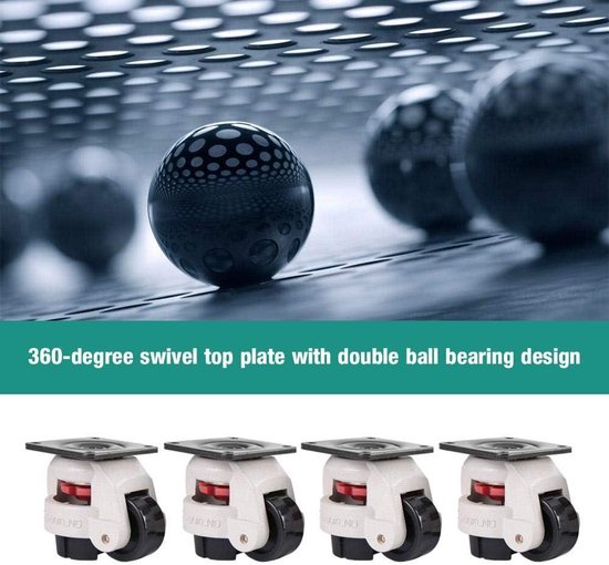 4 Stuks Intrekbare Nivellerende Zwenkwielen Industriële Machine Swivel Caster Zwenkwiel Wiel Voor Bureaustoel Trolley 220lbs Capaciteit Gd 40f 4 Stuks Intrekbare Nivellerende Zwenkwielen Industriële Machine Swivel Caster Zwenkwiel Wiel Voor Bureaustoel Trolley 220lbs Capaciteit Gd 40f