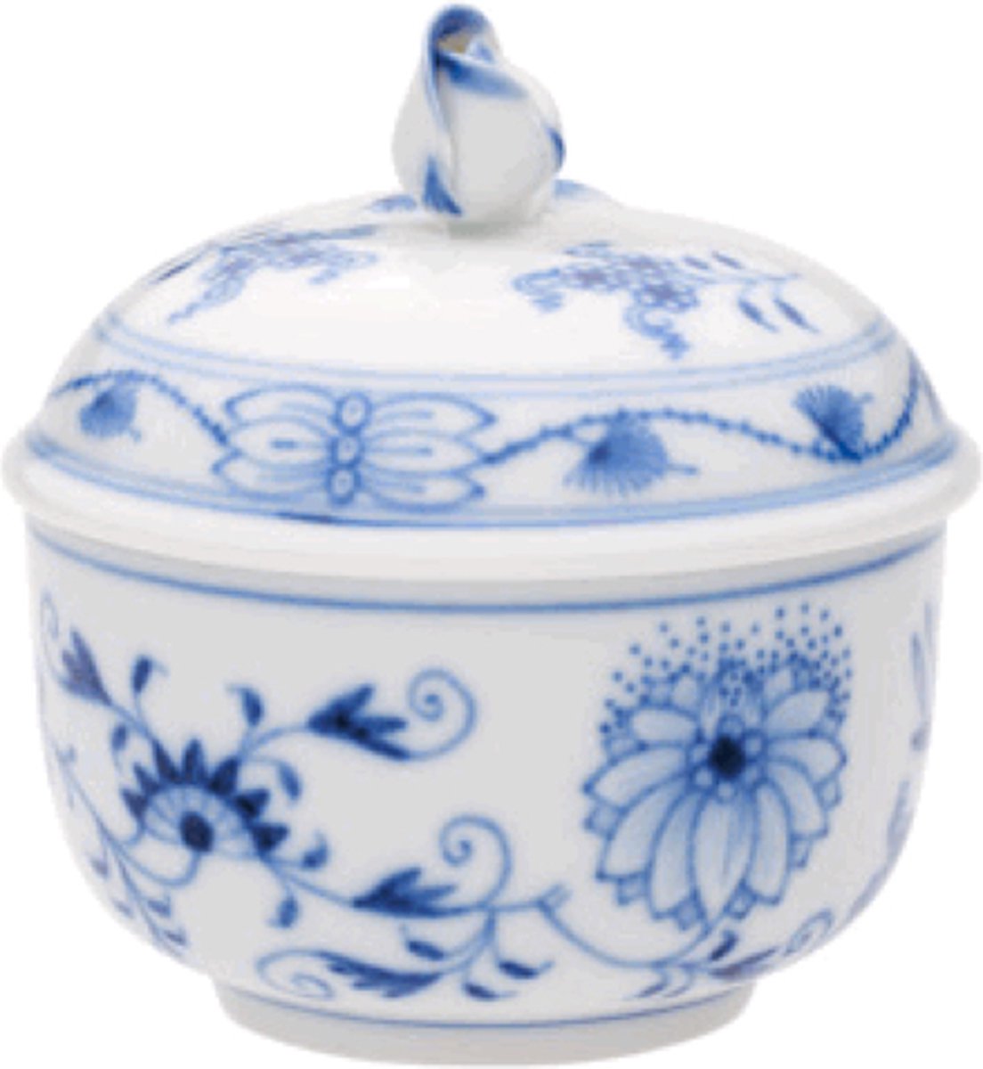 Suikerpot | Meissen | Blauwe uienpatroon