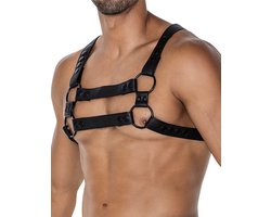 Cut4Men - Borst Harnas - Tuigje - 4WAY - Zwart