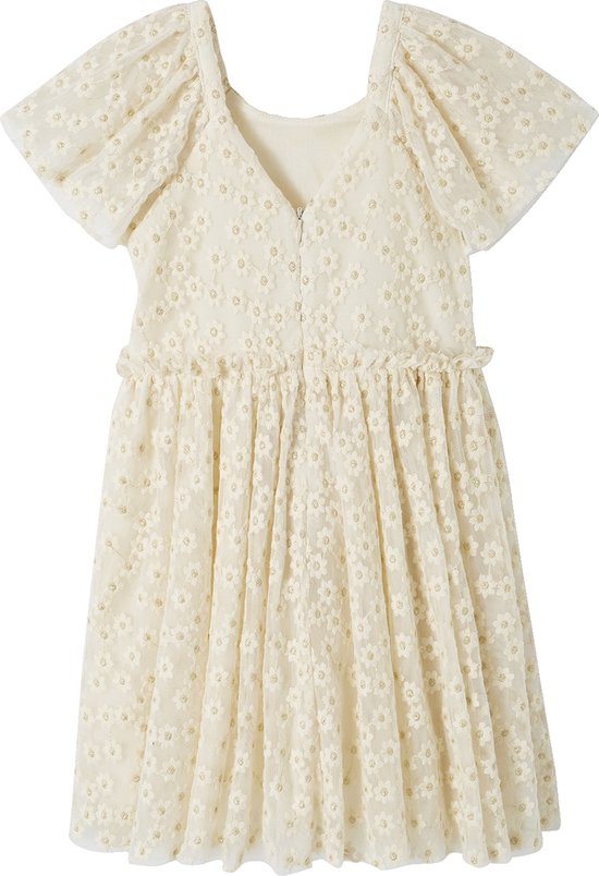 Vertbaudet Robe cérémonie en tulle brodé fleurs fille