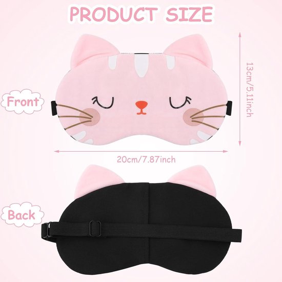2 stuks slaapmasker voor kinderen, slaapbril, zijde, manta slaapmasker
