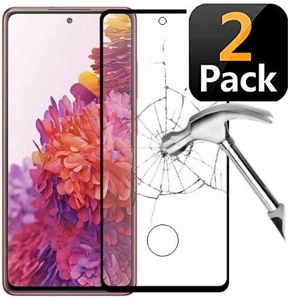 Samsung S20 Ultra Screenprotector Beschermglas FULL 2x