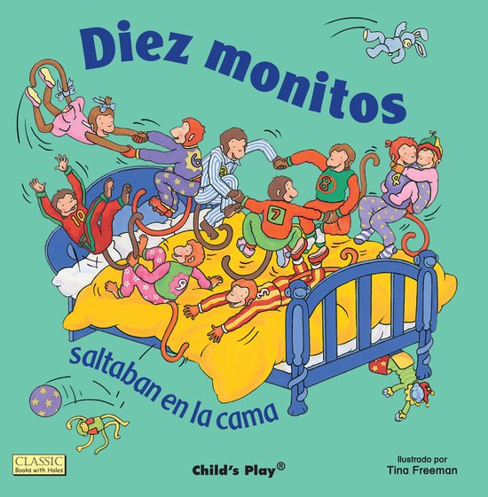 Classic Books with Holes 8x8- Diez Monitos Saltaban en la ca ... - cover