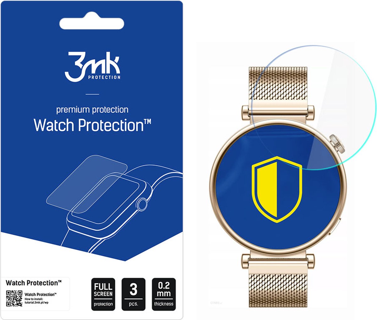 Huawei Watch GT 4 41mm - 3mk Watch Protection v. FlexibleGlass Lite