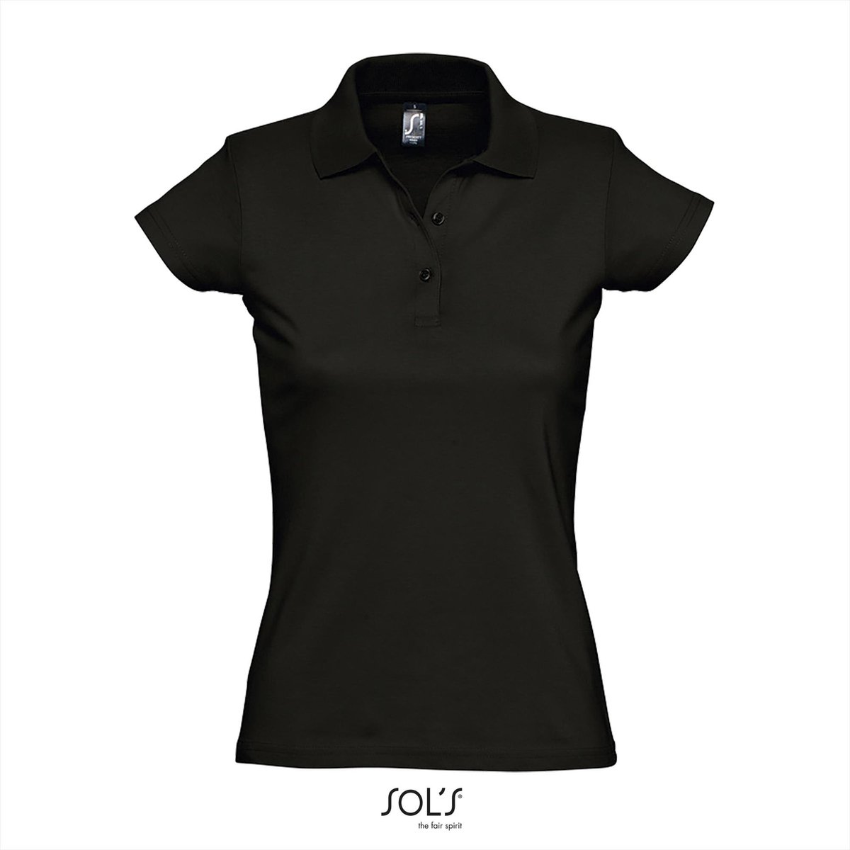 SOL'S Women´s Jersey Polo Shirt Prescott L534 - Deep Black - L