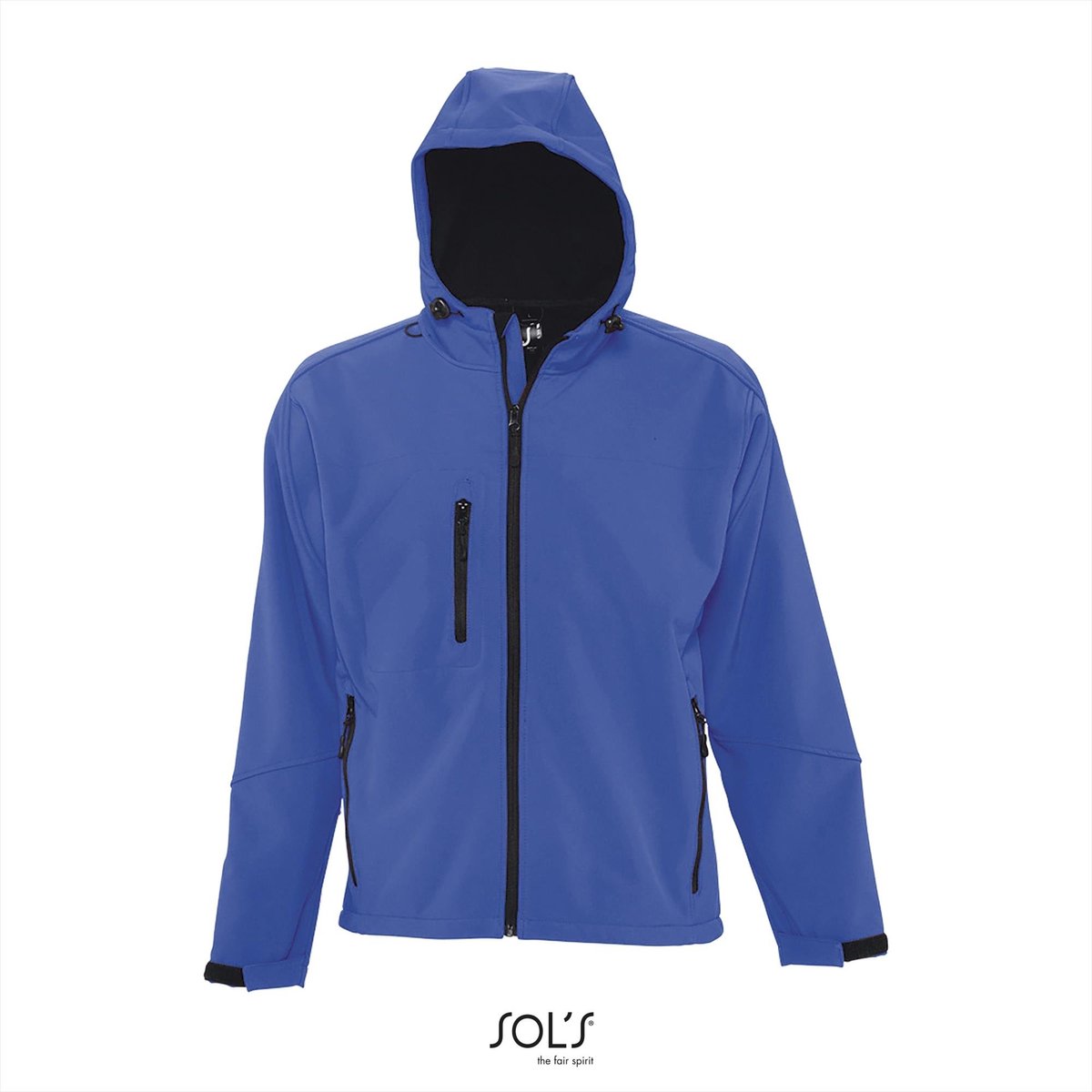 SOL’ Men´ Hooded Softshell Jacket Replay L848 Royal 241 Blauw