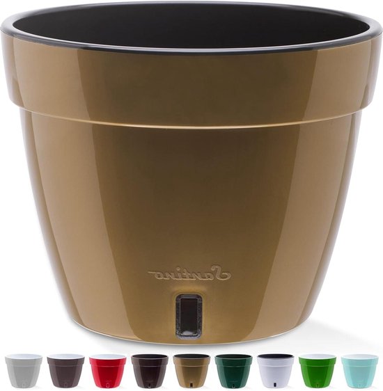 Santino ASTI Bloempot, zelfwaterende bloempot, 23 cm, met