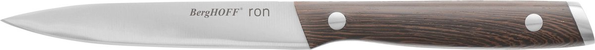 RON Universeel mes met donker houten handvat 12 cm - Bruin -