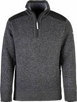 STØRVIK Liam Fijn Gebreide Pullover Heren - Teddy Gevoerd - Maat 6XL - Antraciet