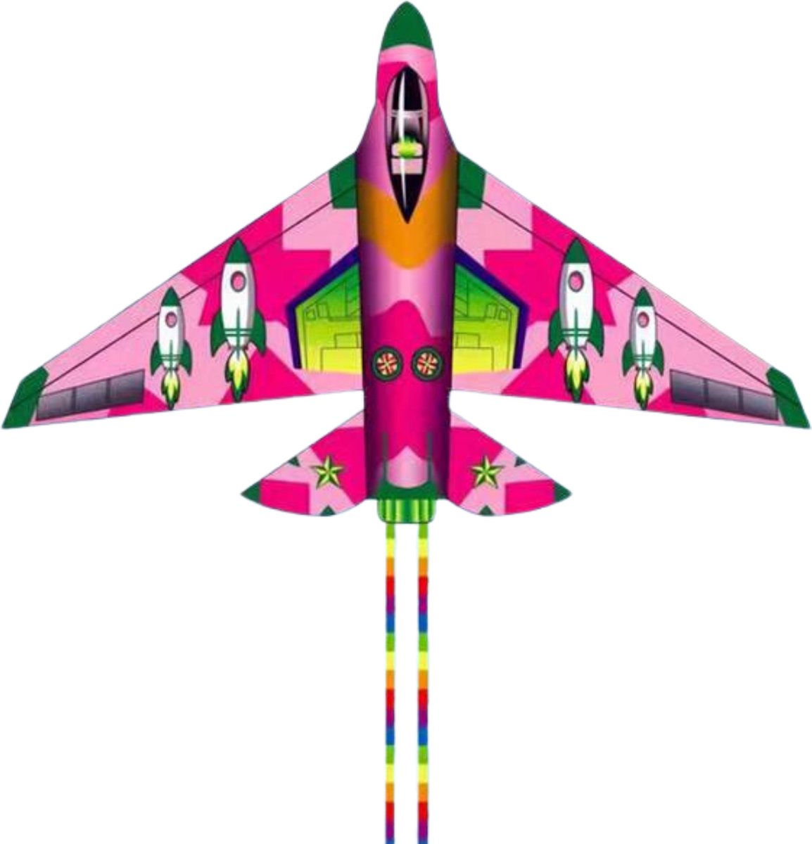 Bovista Vlieger Voor Strand Kite Vliegers Kindervlieger Vliegtuig Roze