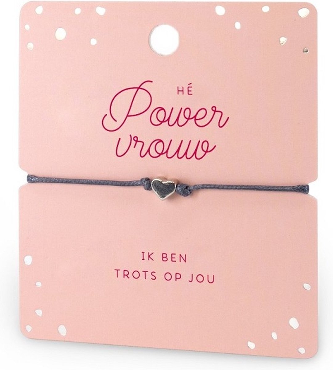 Armband - Hartje - Powervrouw