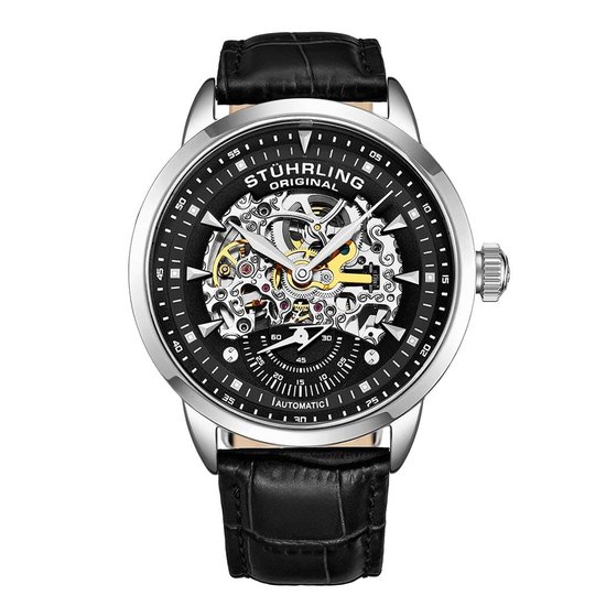 Stührling Executive 3133 Automatisch 44mm Skelet Horloge - Horloge Heren –...