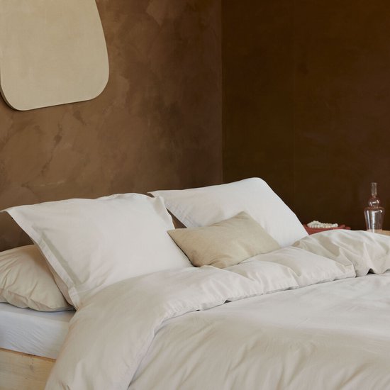Walra Dekbedovertrek Vintage Satin - 140x220 - 100% Katoen - Zand van Merkloos — afbeelding 5
