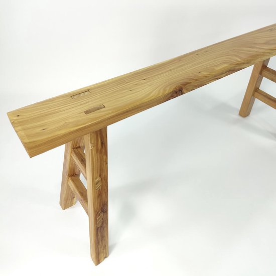 Banc de Kung Fu en bois - Handgemaakt à partir de bois d'acacia Massief