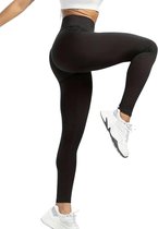 Sportlegging - Butt Crunch - Super Soft - High Waist - Rekbaar - Sportief - Fitness - Yoga - Comfortabel - Zwart - Maat S