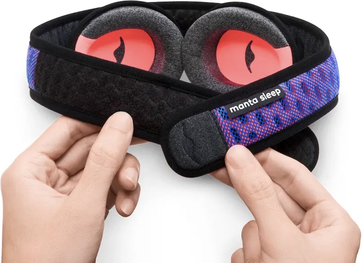 Manta Sleep Mask PRO - 100% verduisterend slaapmasker voor zijslapers, ademend en comfortabel voor slapen/reizen/dutjes/ploegendienst. Ventilerend & ultrazacht. — afbeelding 13