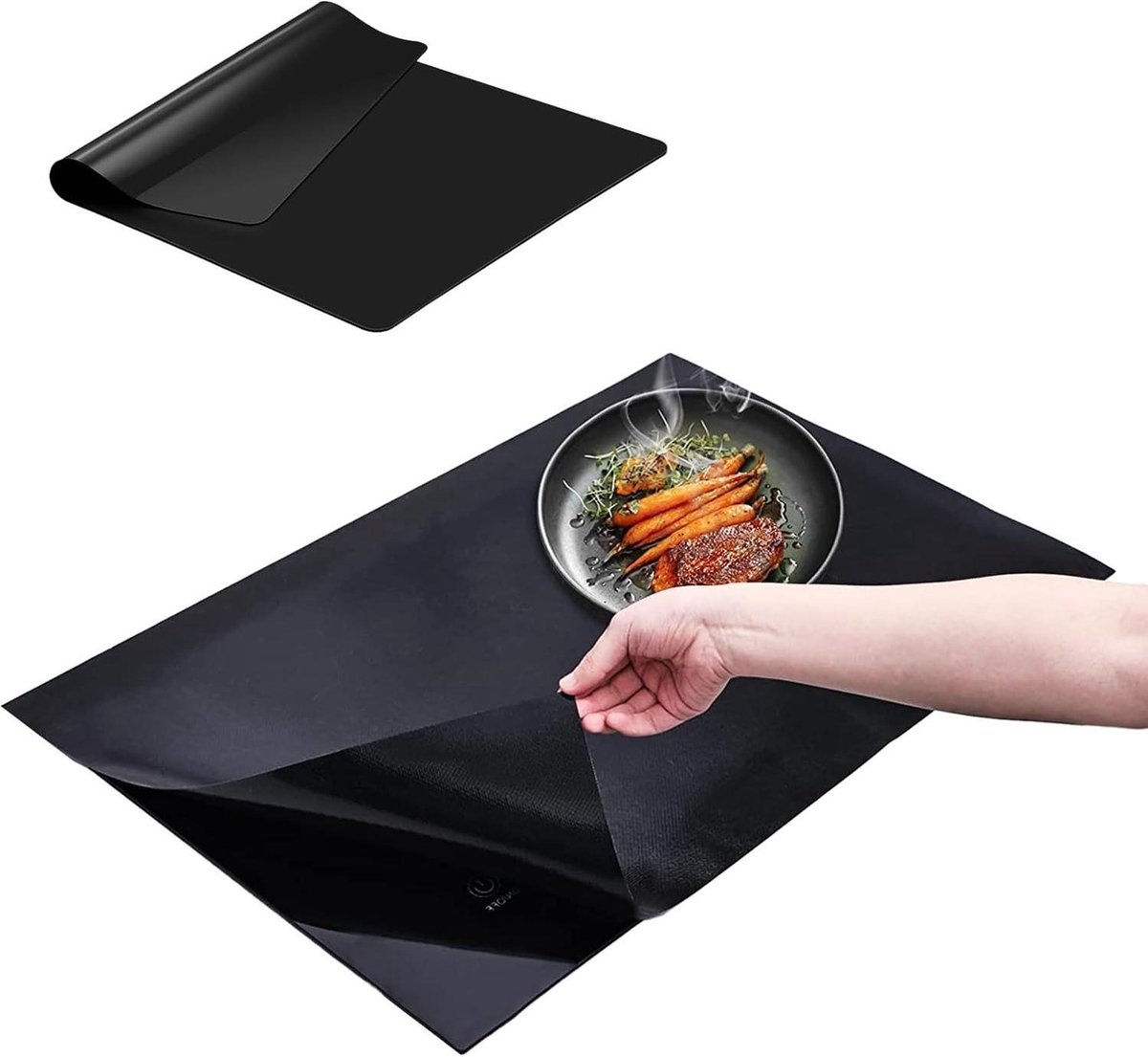 Grote antislip siliconen inductiebeschermingsmat - 52 x 78 cm - multifunctionele krasbescherming - inductiemat - kookplaatbescherming