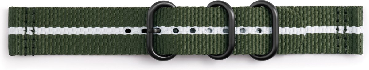 Samsung Nylon bandje - Samsung Gear Sport - groen/wit