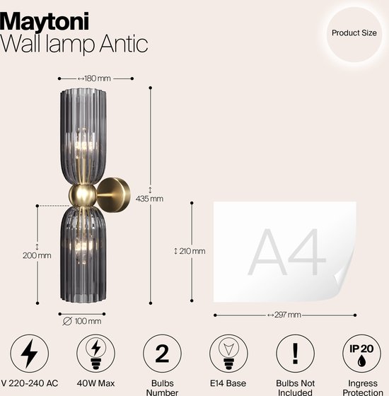 Maytoni - Applique Antic - Or - Ø10