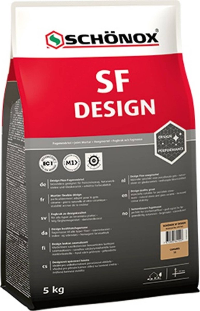 Schönox SF Design Flexibele Voegmortel Zilvergrijs zak á 5 kg