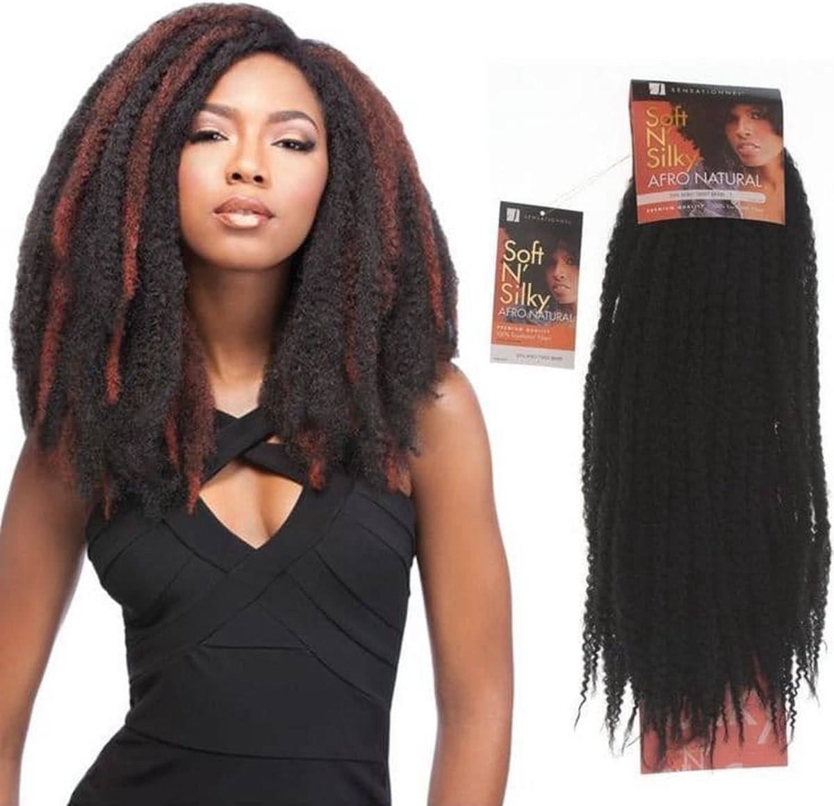 Soft N' Silky Afro Twist Braid - 30 LIGHT AUBURN - 50 cm